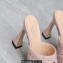 Gucci Heel 11cm Platform 2.5cm Studs slide sandals 723404 Pink 2023