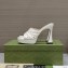 Gucci Heel 11cm Platform 2.5cm Studs slide sandals 723404 White 2023