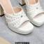 Gucci Heel 11cm Platform 2.5cm Studs slide sandals 723404 White 2023