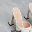 Gucci Heel 11cm Platform 2.5cm Studs slide sandals 723404 White 2023