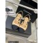 Chanel Leather Buckle Slingbacks Beige 2023