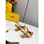 Fendi First Heel 9.5cm leather high-heeled slingbacks Gold 2023