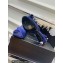 Chanel Heel 3.5cm Crystal Bow Satin Pumps Blue 2023