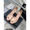 Chanel Heel 3.5cm Crystal Bow Satin Pumps Nude Pink 2023