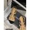 Chanel Heel 5cm CC Logo Sandals Beige 2023
