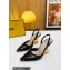 Fendi First sequin high-heeled slingbacks Black 2023