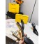 Fendi First Heel 9.5cm leather high-heeled slingbacks Black 2023