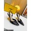 Fendi First sequin high-heeled slingbacks Black 2023