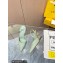 Fendi First Heel 9.5cm leather high-heeled slingbacks Light Green 2023