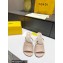 Fendi First leather high-heeled sandals Nude Pink 2023