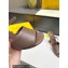 Fendi First leather high-heeled sandals Coffee 2023