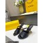 Fendi First leather high-heeled sandals Black 2023