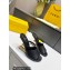 Fendi First leather high-heeled sandals Black 2023