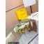 Fendi First leather high-heeled sandals Light Green 2023