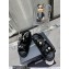 Chanel CC Logo Beach Sandals G40138 Velvet Black 2023