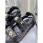 Chanel CC Logo Beach Sandals G40138 Black 2023
