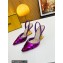 Fendi First sequin high-heeled slingbacks Purple 2023