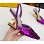 Fendi First sequin high-heeled slingbacks Purple 2023