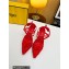 Fendi Colibrì Lite mesh high-heeled slingbacks Red 2023
