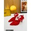 Fendi Colibrì Lite mesh high-heeled slingbacks Red 2023