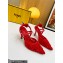 Fendi Colibrì Lite mesh high-heeled slingbacks Red 2023