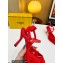 Fendi Colibrì Lite mesh high-heeled slingbacks Red 2023