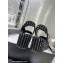 Chanel Iridescent Cotton Tweed Sandals G39918 Black 2023