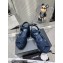 Chanel Iridescent Cotton Tweed Sandals G39918 Blue 2023