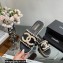 Chanel Hemp Rope CC Logo Mules Black 2023
