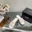 Chanel Hemp Rope CC Logo Mules White 2023