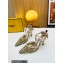 Fendi Colibrì Lite mesh high-heeled slingbacks Gold 2023