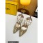 Fendi Colibrì Lite mesh high-heeled slingbacks Gold 2023