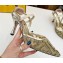 Fendi Colibrì Lite mesh high-heeled slingbacks Gold 2023