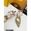 Fendi Colibrì Lite mesh high-heeled slingbacks Gold 2023