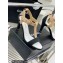 Chanel Heel 9cm Lambskin and Grosgrain Sandals Beige 2023
