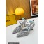 Fendi Colibrì Lite mesh high-heeled slingbacks Silver 2023