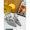 Fendi Colibrì Lite mesh high-heeled slingbacks Silver 2023