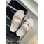 Chanel Heel 2cm Patent and Tweed Logo Mules White 2023