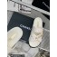 Chanel Heel 2cm Patent and Tweed Logo Mules White 2023