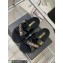 Chanel Heel 2cm Patent and Tweed Logo Mules Black 2023