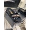 Chanel Heel 2cm Patent and Tweed Logo Mules Black 2023