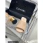 Chanel Gold Heel 5.5cm CC Logo Mules Beige 2023