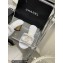 Chanel Gold Heel 5.5cm Pearl CC Logo Mules White 2023