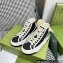 Gucci Heel 5cm GG canvas High-top Sneakers 746768 Black 2023