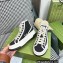 Gucci Heel 5cm GG canvas High-top Sneakers 746768 Black 2023