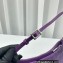 Jacquemus Le Bisou Pony-hair shoulder bag 2089 Purple