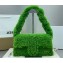 Jacquemus Le Bambidou Shearling flap bag 2036 Green