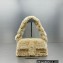 Jacquemus Le Bambidou Shearling flap bag 2036 Beige