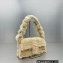 Jacquemus Le Bambidou Shearling flap bag 2036 Beige