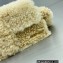 Jacquemus Le Bambidou Shearling flap bag 2036 Beige